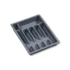 KESPER Cutlery Drawer Organiser Grey 5 Compartments 33x26x5 cm