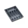 KESPER Cutlery Drawer Organiser Grey 5 Compartments 33x26x5 cm