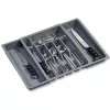 KESPER Cutlery Drawer Organiser Grey 5 Compartments 33x26x5 cm