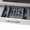 KESPER Cutlery Drawer Organiser Grey 5 Compartments 33x26x5 cm