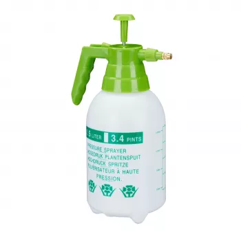 RELAXDAYS Pump Spray Bottle, 1.5 L, White/Green