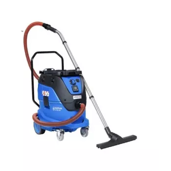 Nilfisk ATTIX 44-2L Wet & Dry Vacuum Cleaner, 42 L, 1200 W, Push&Clean, Black/Blue