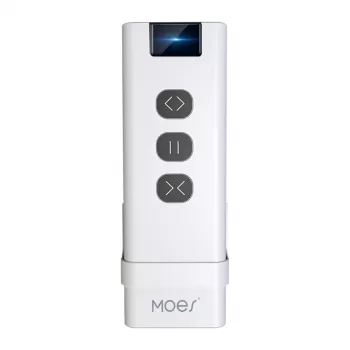 MOES YK2169 ZigBee 3.0 Wireless Scene Switch, 4-Gang, 12 Scenes, Battery-Powered, White