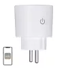 MOES MWP-EU16M-WH-MS Smart Plug with Energy Monitoring, 16A, Wi-Fi, White