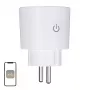 MOES MWP-EU16M-WH-MS Smart Plug with Energy Monitoring, 16A, Wi-Fi, White