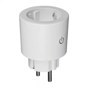 MOES MWP-EU16M-WH-MS Smart Plug with Energy Monitoring, 16A, Wi-Fi, White
