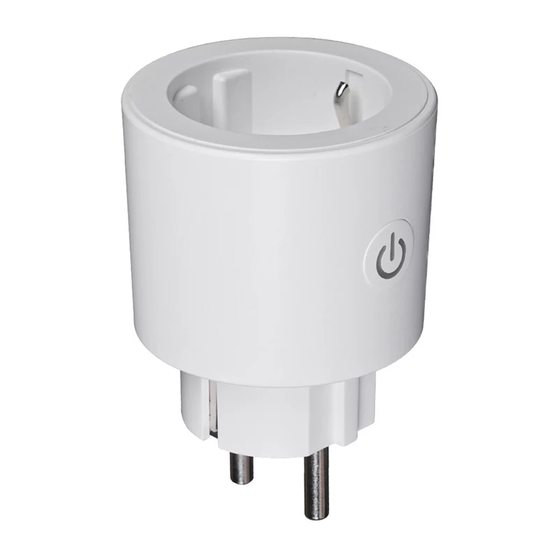 MOES MWP-EU16M-WH-MS Smart Plug with Energy Monitoring, 16A, Wi-Fi, White