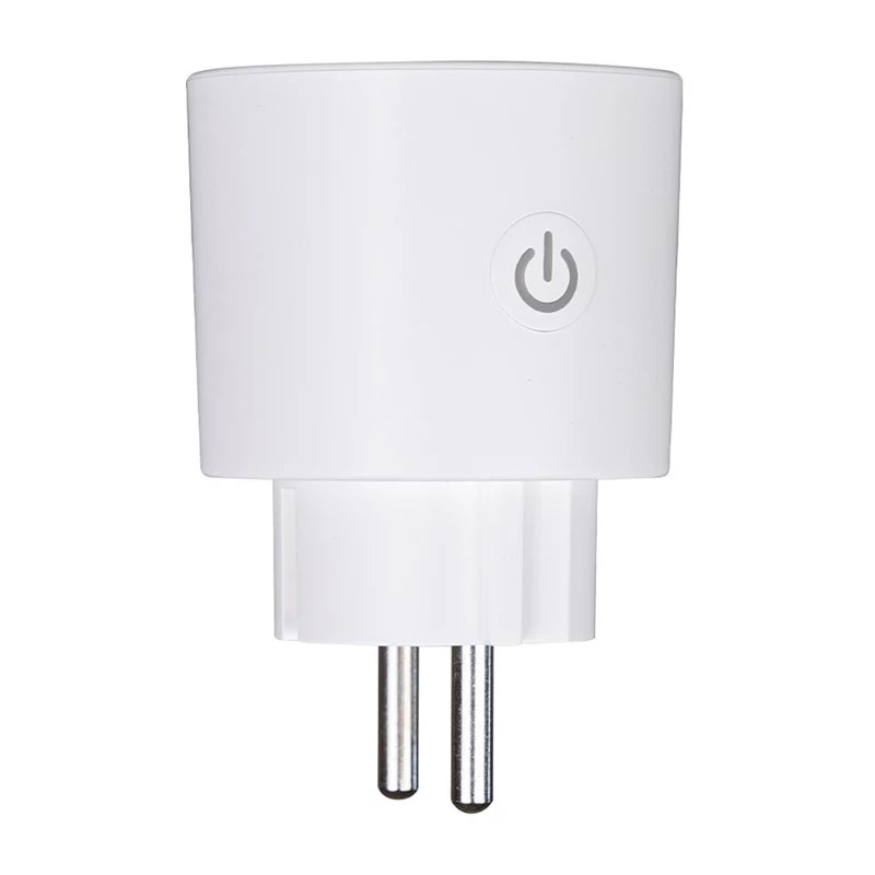 MOES MWP-EU16M-WH-MS Smart Plug with Energy Monitoring, 16A, Wi-Fi, White