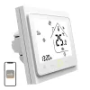 MOES BHT-002 Wi-Fi LCD Smart Water Heating Thermostat, Touchscreen, App & Voice Control, White