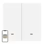 MOES ZT-B-EU2-MS ZigBee 3.0 2-Button Scene Switch, Battery Powered, Works with Tuya Smart Life App, White