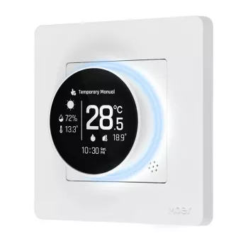 MOES ZHT-SR-GC ZigBee Smart Thermostat for Boiler/Gas Heating, White