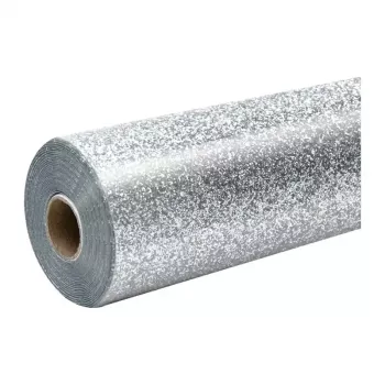 HTVRONT Glitter Heat Transfer Film, 30.5 cm x 90 cm (Silver)