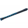 Nuvo Recorder+ Black and Blue Soprano Recorder with Interchangeable German and Baroque Fingering