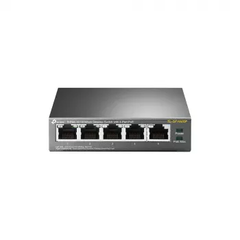 TP-Link TL-SF1005P 5-Port 10/100 Mbps Desktop PoE+ Switch with 4 PoE+ Ports, 67W Budget, Extend Mode
