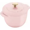STAUB La Cocotte Round Cast Iron Cocotte 1.75L Pink