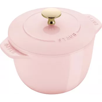 STAUB La Cocotte Round Cast Iron Cocotte 1.75L Pink
