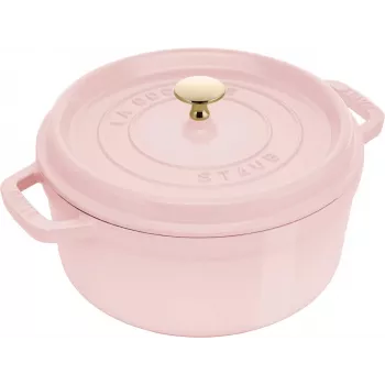STAUB LA COCOTTE Round Cast Iron Cocotte 2.6L Pink