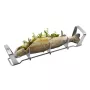 GEFU BBQ Fish Rack Stainless Steel Foldable for Grilling and Roasting up to 3 Fish