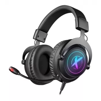 Defender EPIC PRO 7.1 Virtual Surround Sound RGB Gaming Headset with Microphone, USB, Black