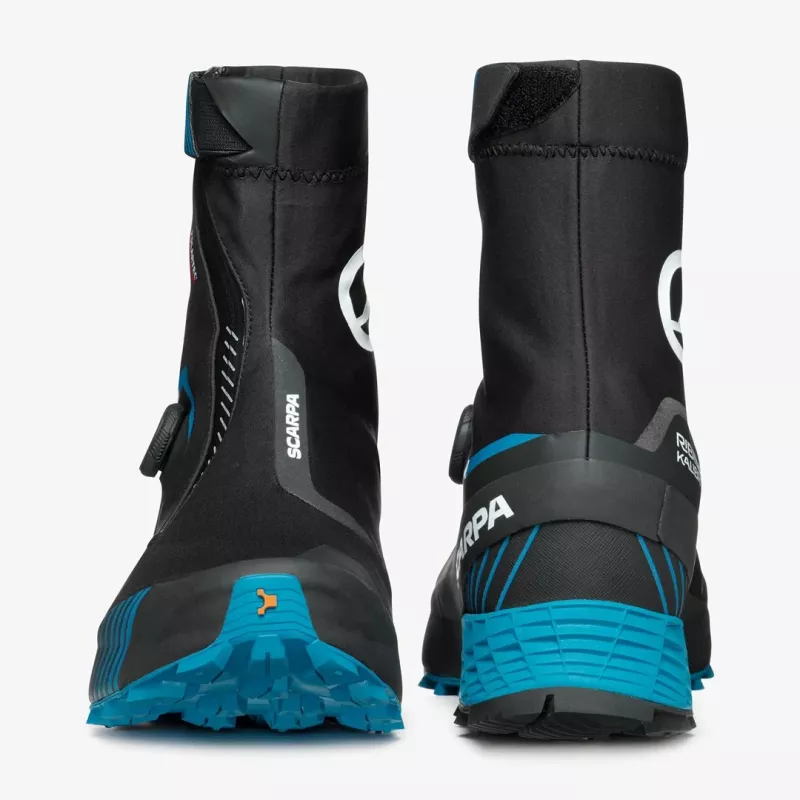 Scarpa Ribelle Run Kalibra G Men's Trail Running Shoe, BOA Fit, GORE-TEX, Black/Azure, EU 45