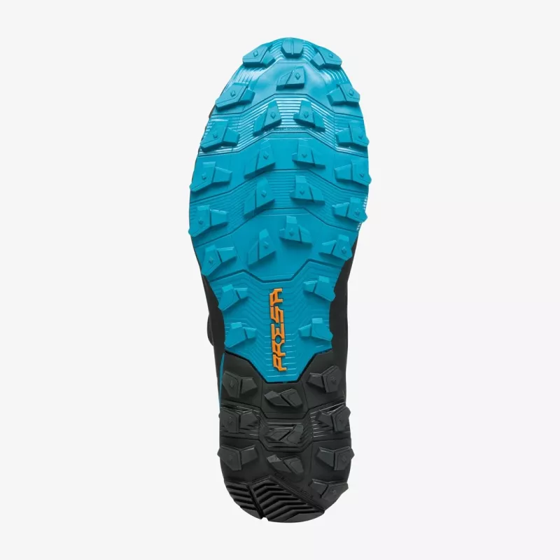 Scarpa Ribelle Run Kalibra G Men's Trail Running Shoe, BOA Fit, GORE-TEX, Black/Azure, EU 45