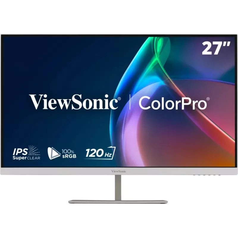 ViewSonic VP2766-2K-W 27 inch QHD IPS 120Hz USB-C Docking Monitor, White