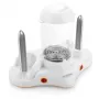 Hyundai HY-HDM120 Hot Dog Maker, 350 W, White/Silver, 6 Sausages, 2 Bun Spikes