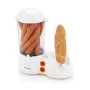 Hyundai HY-HDM110 Hot Dog Maker, 350 W, 6 Sausages, 12 Buns, White/Silver