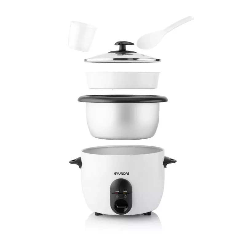 Hyundai HY-RC150 Rice Cooker 1.5L 500W Stainless Steel Non-Stick Inner Pot with Keep Warm Function