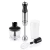 Hyundai HY-HB1000 1000W Stainless Steel Hand Blender with Chopper, Whisk and Masher