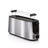 ALPINA ALP-SI-47351 2-Slice Toaster, 1000 W, Silver Stainless Steel, 6 Browning Settings, Defrost, Reheat, High-Lift, Removable Crumb Tray