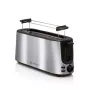 ALPINA ALP-SI-47351 2-Slice Toaster, 1000 W, Silver Stainless Steel, 6 Browning Settings, Defrost, Reheat, High-Lift, Removable Crumb Tray