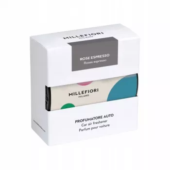Millefiori White Rose Espresso Vent Clip Car Air Freshener