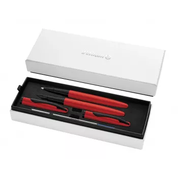 Pelikan Jazz Noble Elegance Red Writing Set - Fountain Pen & Ballpoint Pen 400197481