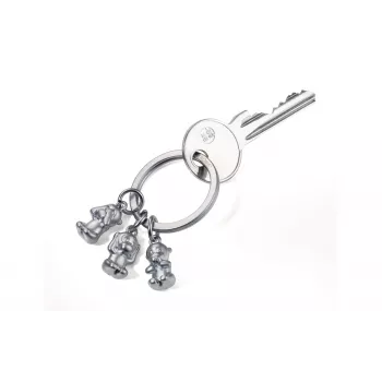 Troika KR17-18/MA Silver Cast Aluminum Keychain with Figure