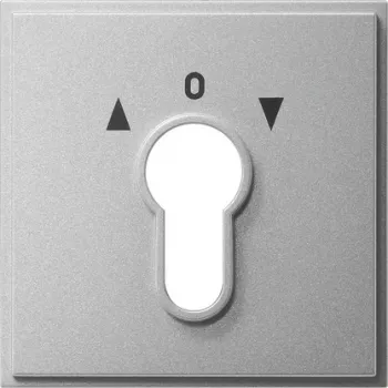 Gira System 55 Rocker with Light Symbol, Pure White Glossy (066465)