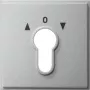 Gira System 55 Rocker with Light Symbol, Pure White Glossy (066465)