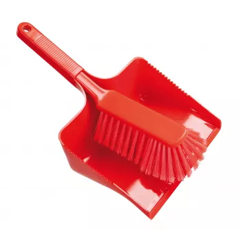 Haug Bürsten Dustpan and Brush Set Red Plastic 35 cm Wide (FC88921)