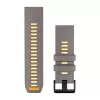 Garmin QuickFit 26 mm Silicone Watch Band Slate Gray/Yellow 010-14508-02