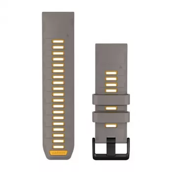 Garmin QuickFit 26 mm Silicone Watch Band Slate Gray/Yellow 010-14508-02