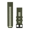 Garmin QuickFit 26 mm Silicone Watch Band - Olive Drab / Lemon 010-14508-01
