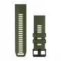 Garmin QuickFit 26 mm Silicone Watch Band - Olive Drab / Lemon 010-14508-01