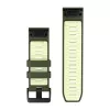 Garmin QuickFit 26 mm Silicone Watch Band - Olive Drab / Lemon 010-14508-01