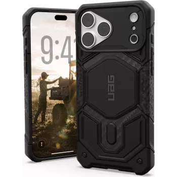 UAG Urban Armor Gear Monarch Pro MagSafe Case for Apple iPhone 18 Pro Max/17 Pro Max, Carbon Fiber 114568114242