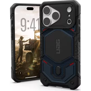 UAG Urban Armor Gear Monarch Pro MagSafe Case for Apple iPhone 18 Pro/17 Pro - Kevlar Mallard Blue 114569113955