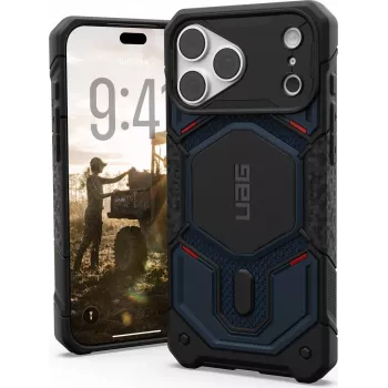 UAG Urban Armor Gear Monarch Pro MagSafe Case for Apple iPhone 18 Pro Max/17 Pro Max - Kevlar Mallard (Blue) 114568113955