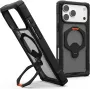 UAG Urban Armor Gear Plasma XTE 360 MagSafe Kickstand Case for Apple iPhone 18 Pro Max/17 Pro Max - Black/Orange/Grey Transparent 114572114097