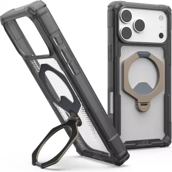 UAG Urban Armor Gear Plasma XTE 360 MagSafe Kickstand Case for Apple iPhone 18 Pro Max/17 Pro Max - Ash (Grey)/Titan/Transparent 114572113136