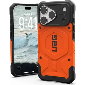 UAG Urban Armor Gear Pathfinder MagSafe Case for Apple iPhone 18 Pro/17 Pro - Orange 114583119797