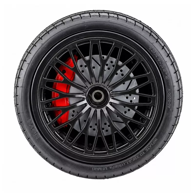 LEAN CARS Replacement Wheel for Lamborghini A8803 XXL Battery-Powered Ride-On Car - Rubber Inflatable Tire, Black